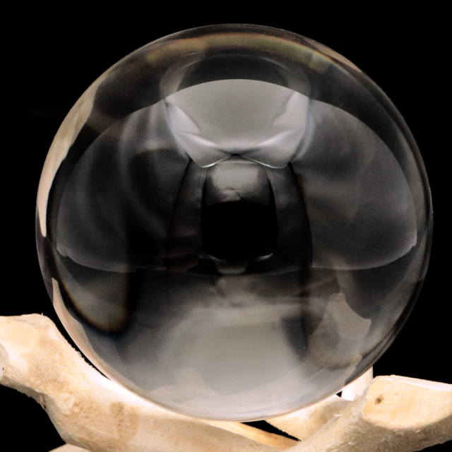 天然 無垢 水晶 丸玉 台座付き 直径約62mm 天然石 パワーストーン crystal 風水 開運グッズ