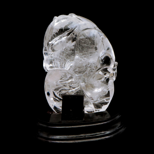 天然水晶 手彫り 1kg 龍 置物 台座付き 風水 クリスタル Crystal Dragon 1点 彫刻