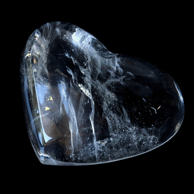 水晶 お皿 浄化皿 受け皿 ハート型 プレート クリスタルクォーツ ブラジル産 癒し ヒーリング 浄化 天然石 パワーストーン