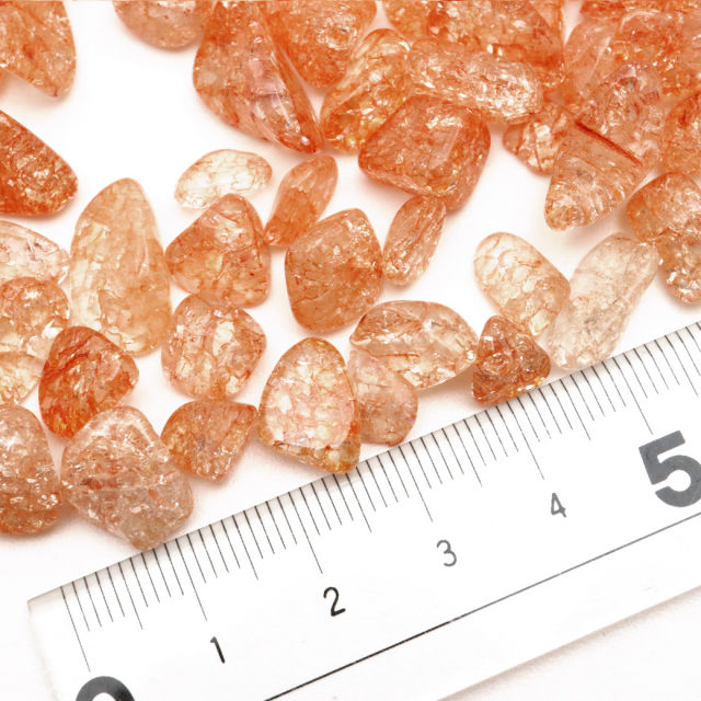 クラック 水晶 さざれ石 100g 爆裂水晶 ライトブルー 水色  高品質