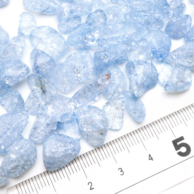 クラック 水晶 さざれ石 100g 爆裂水晶 オレンジ 橙色  高品質