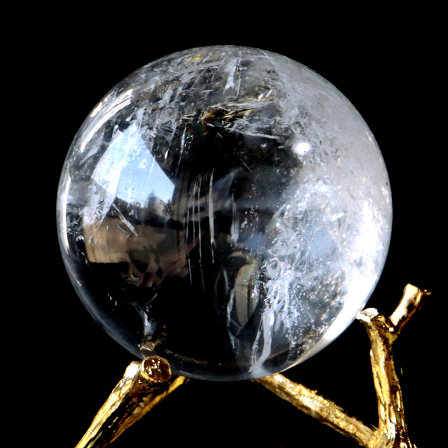 １点物 レインボー レムリアンシード 虹 天然 水晶 丸玉 144g 台座付き 楽天市場】レムリアンシード 水晶 丸玉 台座付き 直径49mm 1点