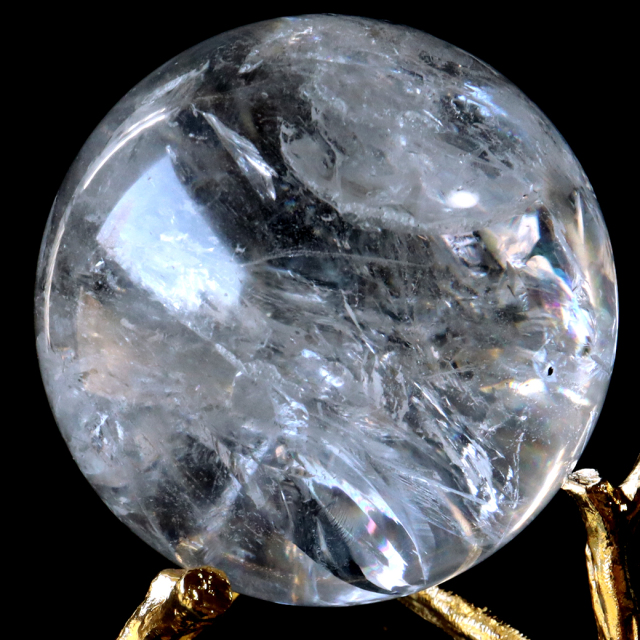 レムリアンシード 水晶 丸玉 台座付き 直径66mm 1点もの AAAAA
