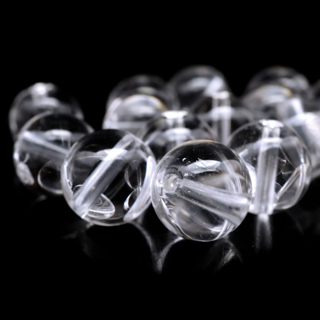 水晶 粒売り 1粒 ビーズ 10mm AAA 透明 クリスタルクォーツ アクセサリー パーツ ハンドメイド 手作り
