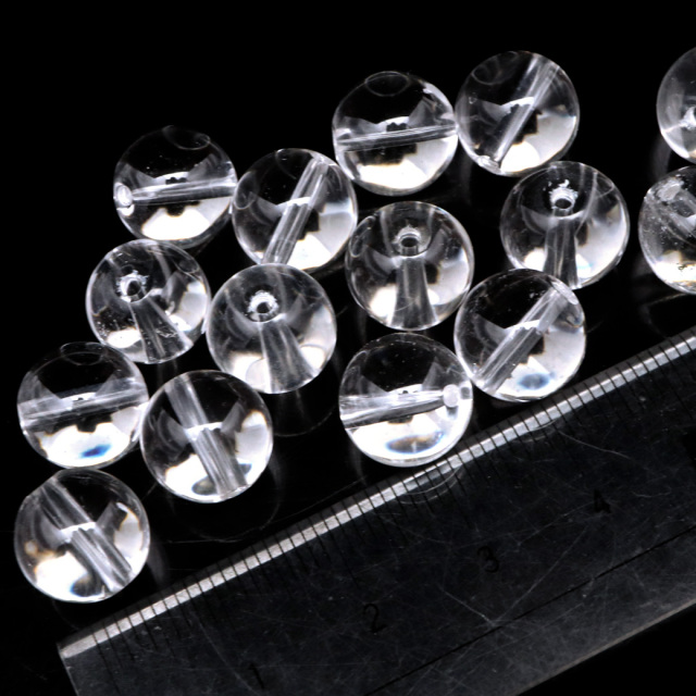 水晶 粒売り 1粒 ビーズ 10mm AAA 透明 クリスタルクォーツ アクセサリー パーツ ハンドメイド 手作り