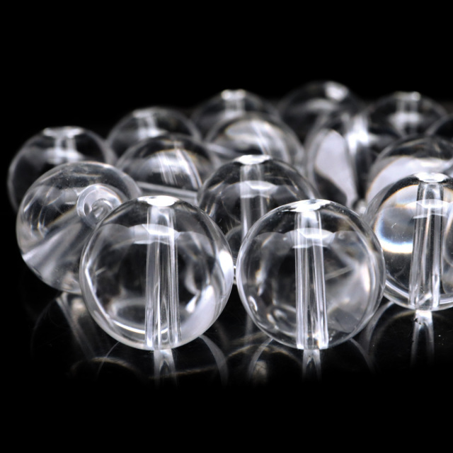 水晶 粒売り 1粒 ビーズ 12mm AAA 透明 クリスタルクォーツ アクセサリー パーツ ハンドメイド 手作り