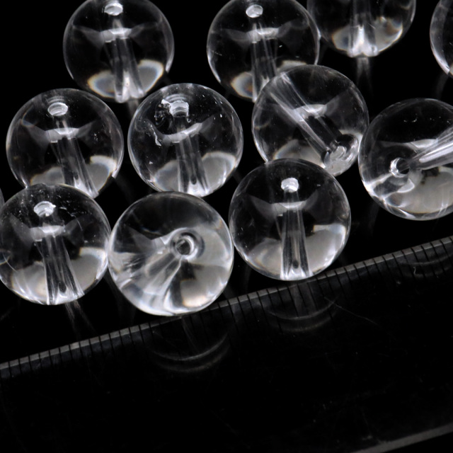 水晶 粒売り 1粒 ビーズ 12mm AAA 透明 クリスタルクォーツ アクセサリー パーツ ハンドメイド 手作り