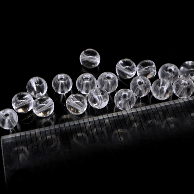 水晶 粒売り 1粒 ビーズ 4mm AAA 透明 クリスタルクォーツ アクセサリー パーツ ハンドメイド 手作り