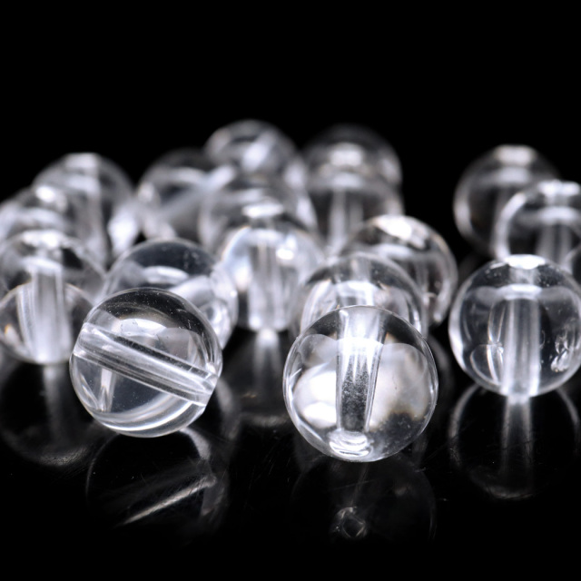 水晶 粒売り 1粒 ビーズ 8mm AAA 透明 クリスタルクォーツ アクセサリー パーツ ハンドメイド 手作り