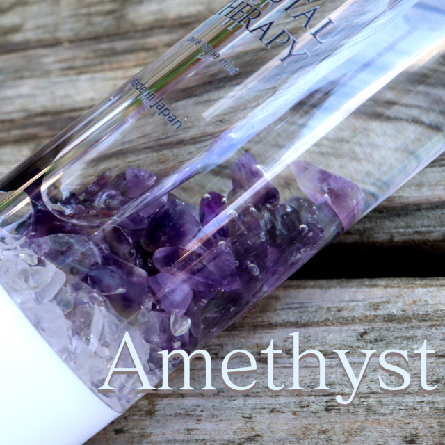 浄化 スプレー 天然石 さざれ入り ミスト クリスタルセラピー 1本 パワーストーン モリオン アメジスト 水晶 姫川薬石 ルチル 日本製