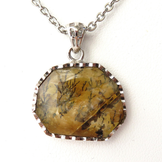 デンドリティック クォーツ ペンダント Silver925 自然の芸術