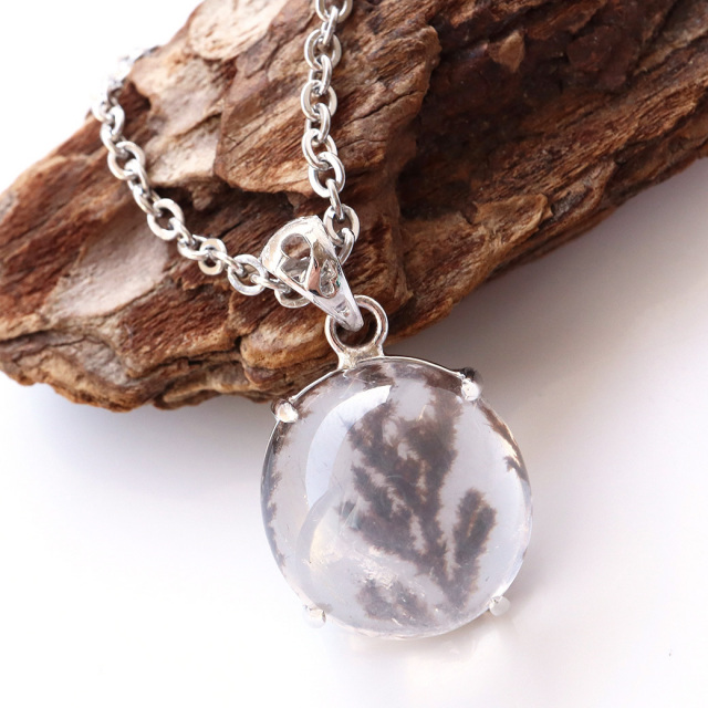 デンドリティック クォーツ ペンダント Silver925 自然の芸術 1点物 天然石 パワーストーン