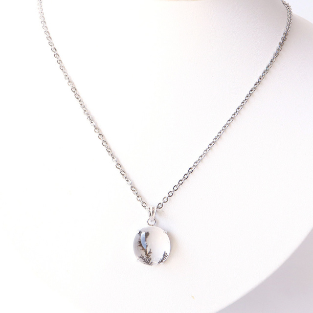 デンドリティック クォーツ ペンダント Silver925 自然の芸術 1点物 天然石 パワーストーン