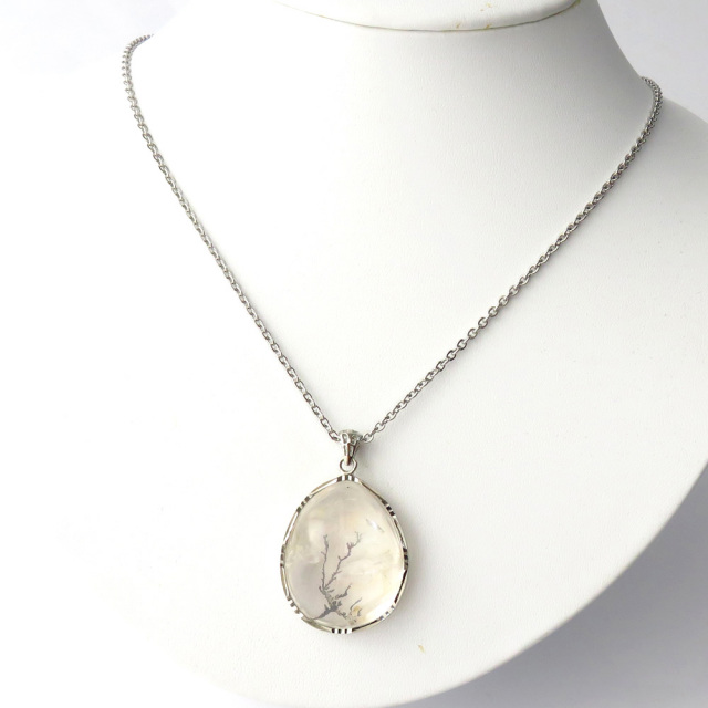 デンドリティック クォーツ ペンダント Silver925 自然の芸術