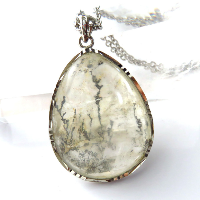 デンドリティック クォーツ ペンダント Silver925 自然の芸術