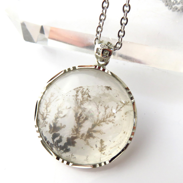 デンドリティック クォーツ ペンダント Silver925 自然の芸術