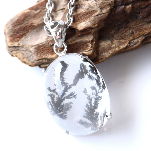 デンドリティック クォーツ ペンダント Silver925 自然の芸術 1点物 天然石 パワーストーン