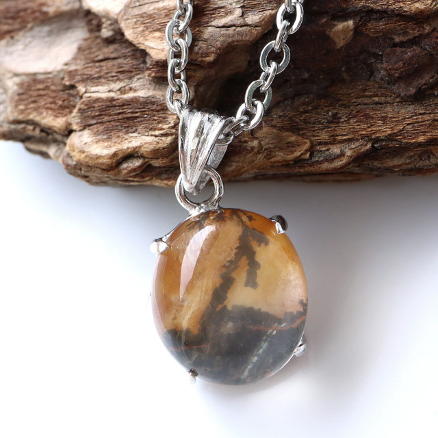 デンドリティック クォーツ ペンダント Silver925 自然の芸術 1点物 天然石 パワーストーン