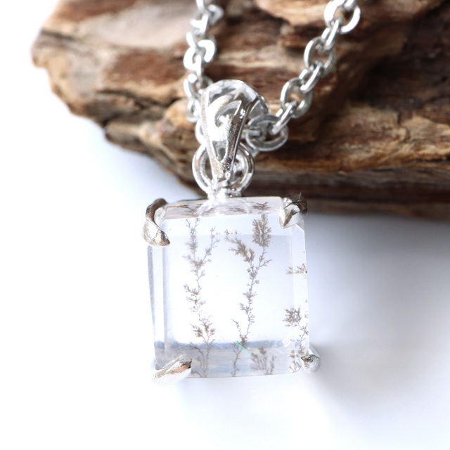 デンドリティック クォーツ ペンダント Silver925 自然の芸術 1点物 天然石 パワーストーン