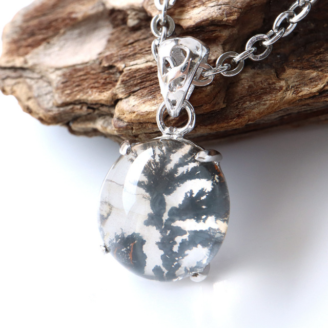 デンドリティック クォーツ ペンダント Silver925 自然の芸術 1点物 天然石 パワーストーン