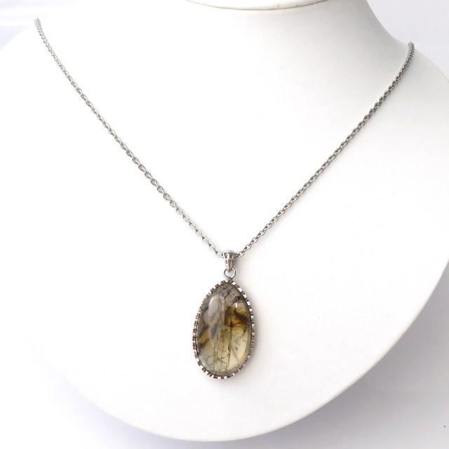 デンドリティック クォーツ ペンダント Silver925 自然の芸術