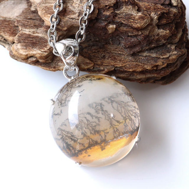 デンドリティック クォーツ ペンダント Silver925 自然の芸術 1点物 天然石 パワーストーン