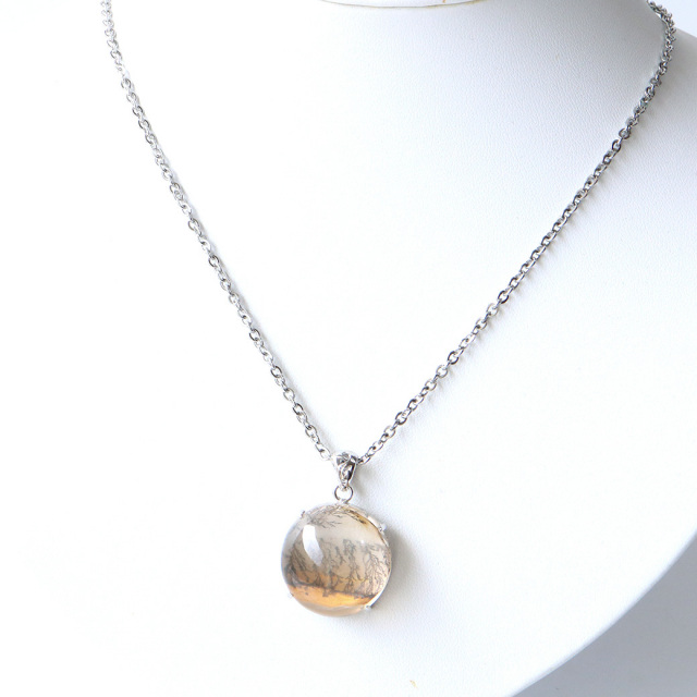 デンドリティック クォーツ ペンダント Silver925 自然の芸術 1点物 天然石 パワーストーン