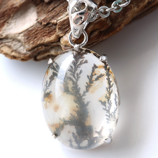 デンドリティック クォーツ ペンダント Silver925 自然の芸術 1点物 天然石 パワーストーン