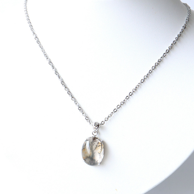デンドリティック クォーツ ペンダント Silver925 自然の芸術 1点物 天然石 パワーストーン