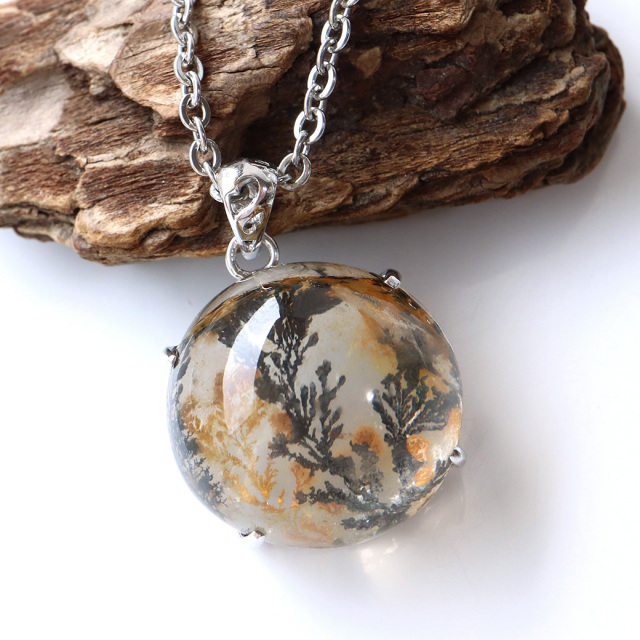 デンドリティック クォーツ ペンダント Silver925 自然の芸術 1点物 天然石 パワーストーン