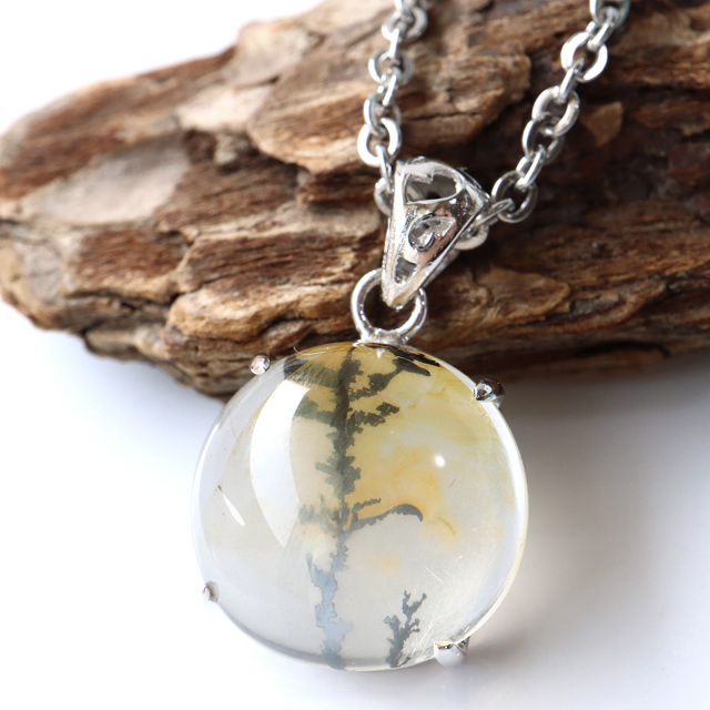 デンドリティック クォーツ ペンダント Silver925 自然の芸術 1点物 天然石 パワーストーン