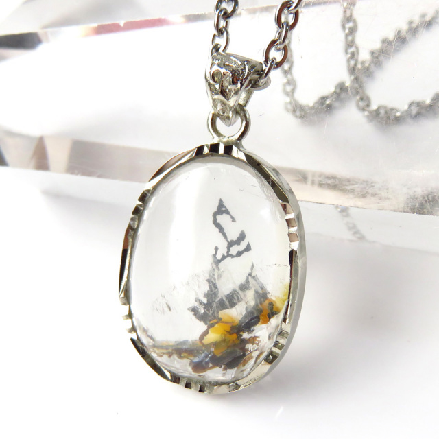 デンドリティック クォーツ ペンダント Silver925 自然の芸術