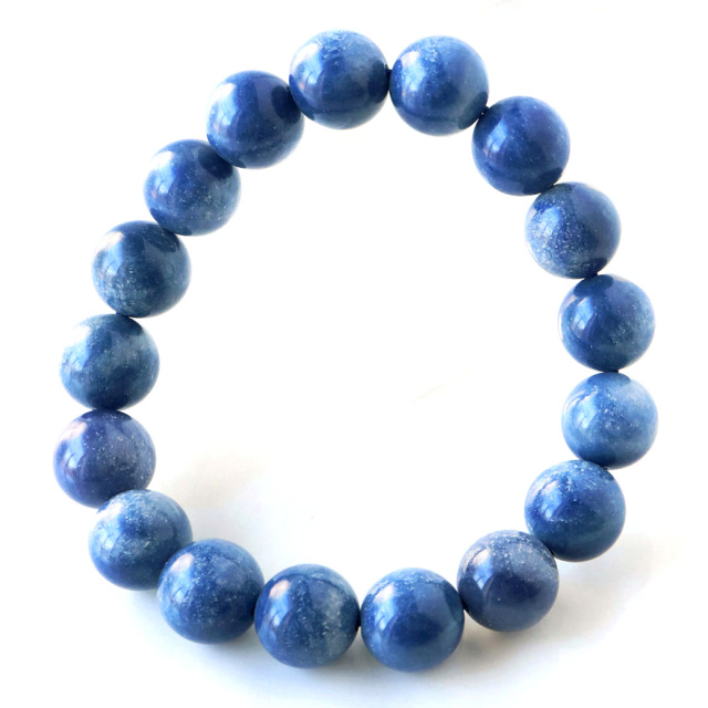 デュモルチェライト イン クォーツァイト ブレスレット 希少 1点物 天然石