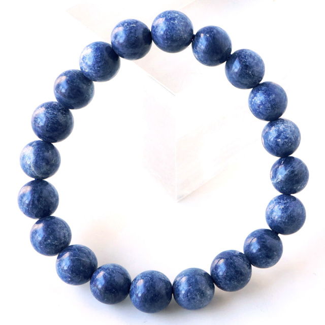 デュモルチェライト イン クォーツァイト ブレスレット 希少 1点物 天然石