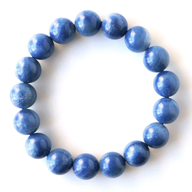 デュモルチェライト イン クォーツァイト ブレスレット 希少 1点物 天然石