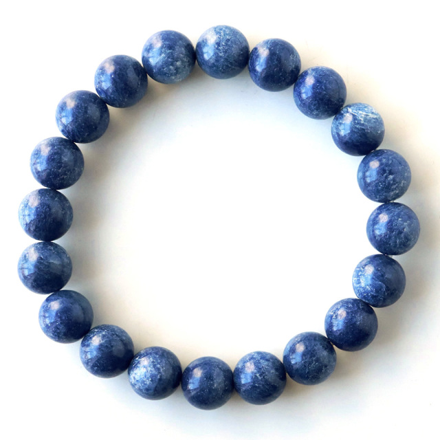 デュモルチェライト イン クォーツァイト ブレスレット 希少 1点物 天然石