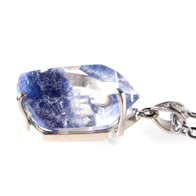 デュモルチェライト イン クォーツ AAA ネックレス 天然石 ペンダント Silver925 1点もの パワーストーン デュモルチェ石 ブラジル産