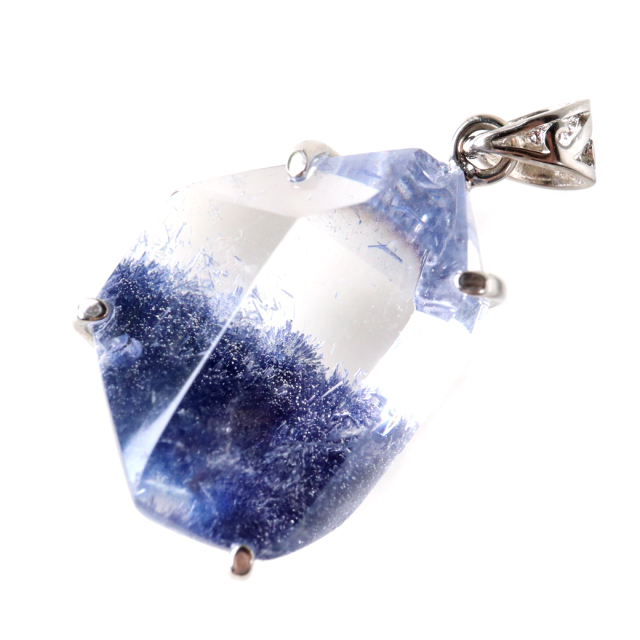 デュモルチェライト イン クォーツ AAA ネックレス 天然石 ペンダント Silver925 1点もの パワーストーン デュモルチェ石 ブラジル産