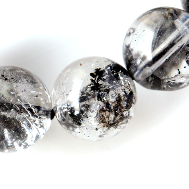 ①18mm　水入り✴ヒマラヤ水晶　エレスチャルクォーツ・骸骨水晶　ブレスレット 楽天市場】エレスチャル AAAAA ブレスレット 13.5mm ヒマラヤ産