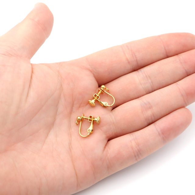 イヤリング パーツ 半円3mm カン付き 2個入り 1ペア ネジバネ式 サージカルステンレス 316L アクセサリー パーツ