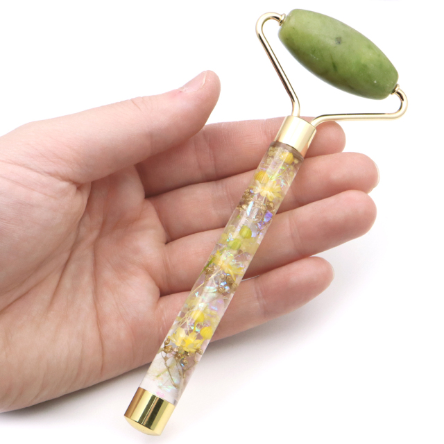 ハーバリウム フェイスローラー ネフライト