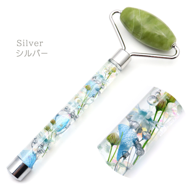 ハーバリウム フェイスローラー ネフライト