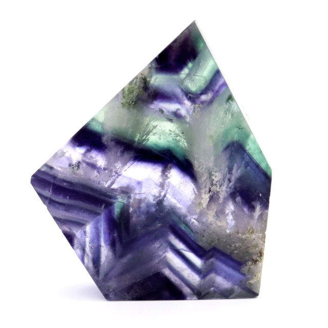 エンジェルフェザー フローライト 原石 スライス 38g 蛍石 天然石 1点物 