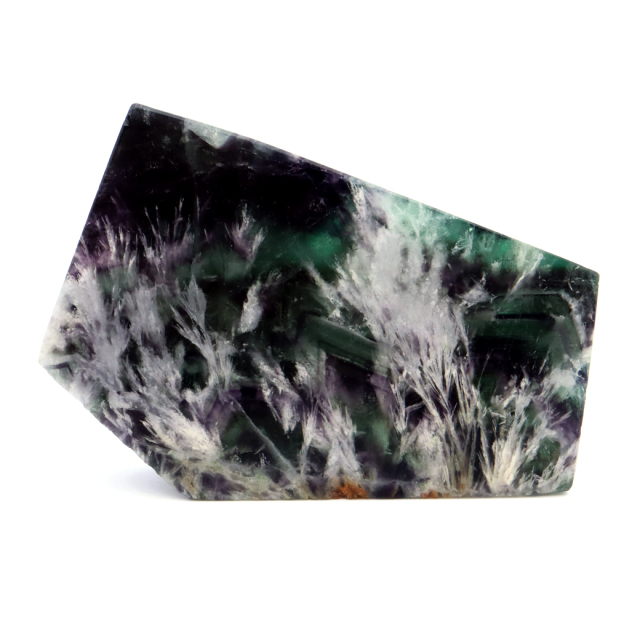 エンジェルフェザー フローライト 原石 スライス 61g 蛍石 天然石 1点物 