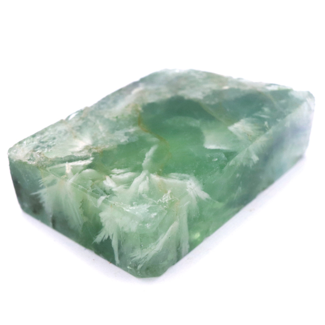 エンジェルフェザー フローライト 原石 スライス 23g 天然石 パワーストーン 1点もの 蛍石 Fluorite