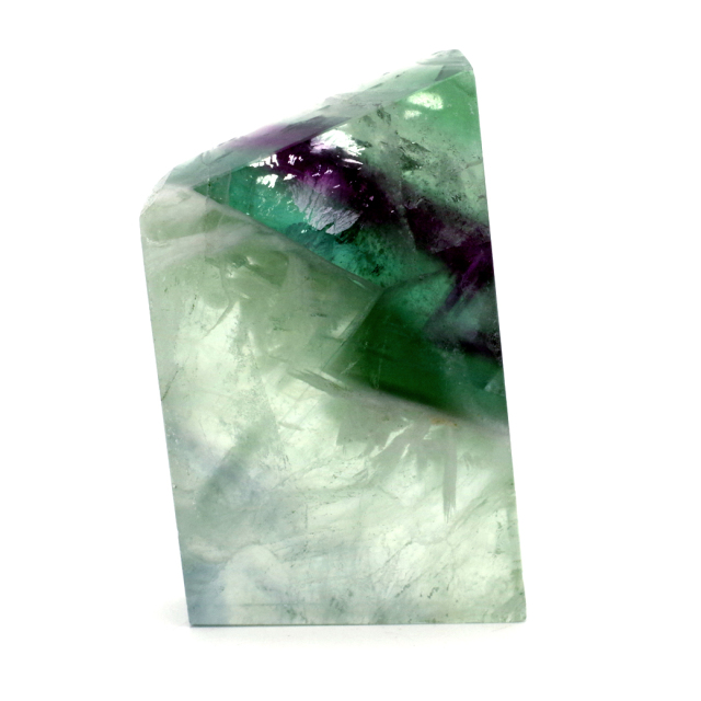 エンジェルフェザー フローライト 原石 スライス 29g 天然石 パワーストーン 1点もの 蛍石 Fluorite