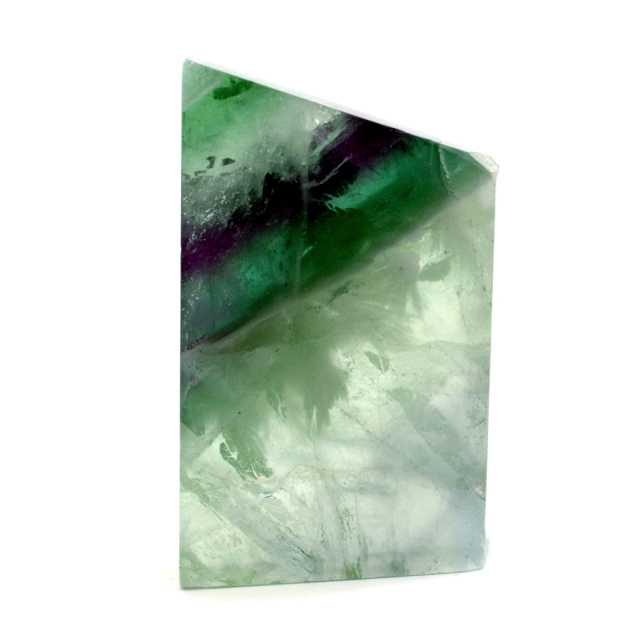 エンジェルフェザー フローライト 原石 スライス 29g 天然石 パワーストーン 1点もの 蛍石 Fluorite