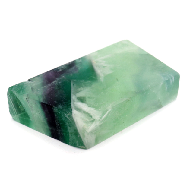 エンジェルフェザー フローライト 原石 スライス 29g 天然石 パワーストーン 1点もの 蛍石 Fluorite