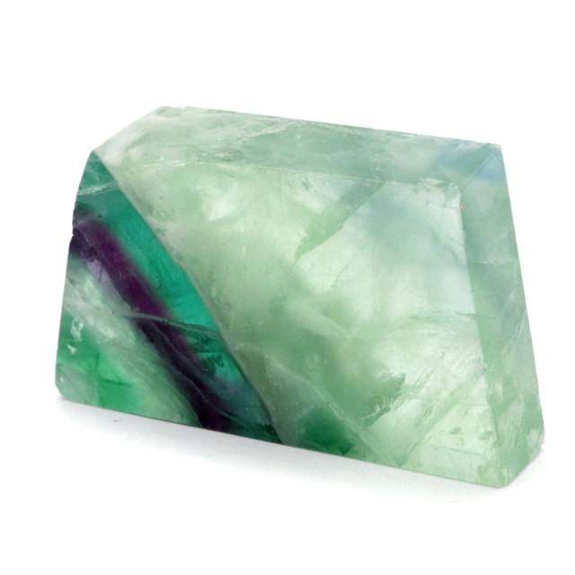 エンジェルフェザー フローライト 原石 スライス 29g 天然石 パワーストーン 1点もの 蛍石 Fluorite