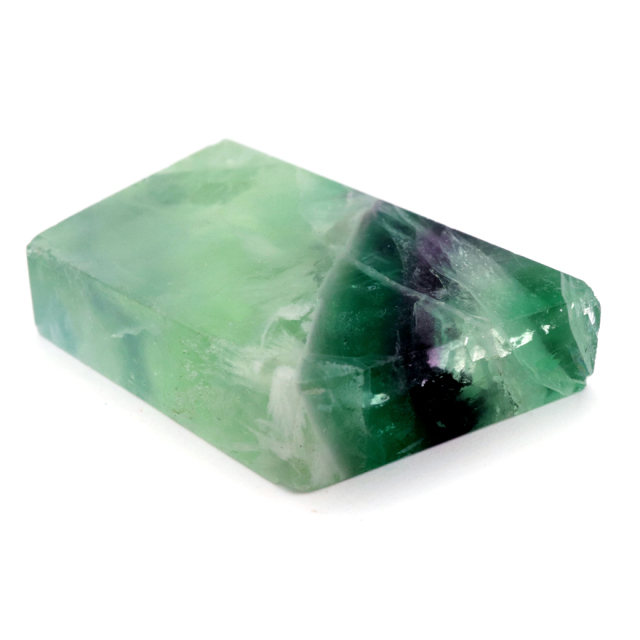 エンジェルフェザー フローライト 原石 スライス 29g 天然石 パワーストーン 1点もの 蛍石 Fluorite